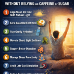 How to Increase Daily Energy naturally Without Relying on Caffeine or Sugar natural energy boosters, energy without caffeine, avoid sugar crashes, daily energy habits, sustainable energy routine